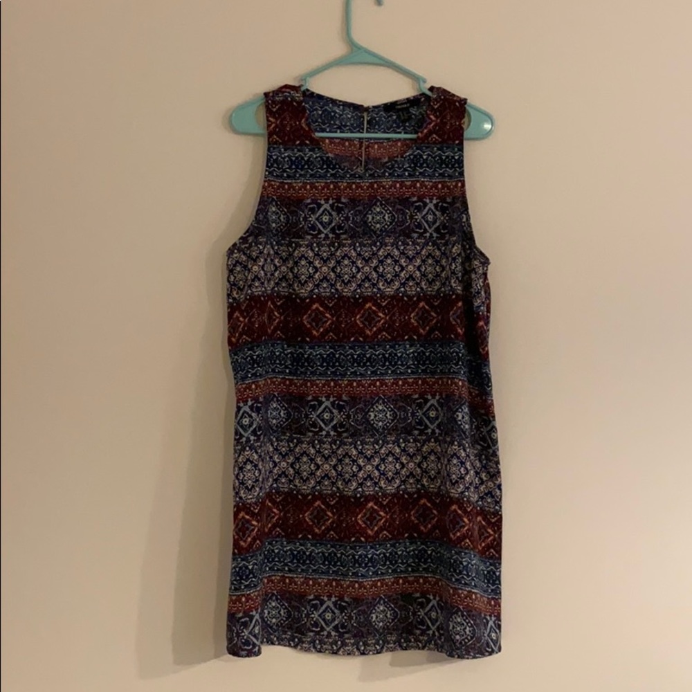 Abstract Print Dress